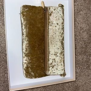 Velvet clutch